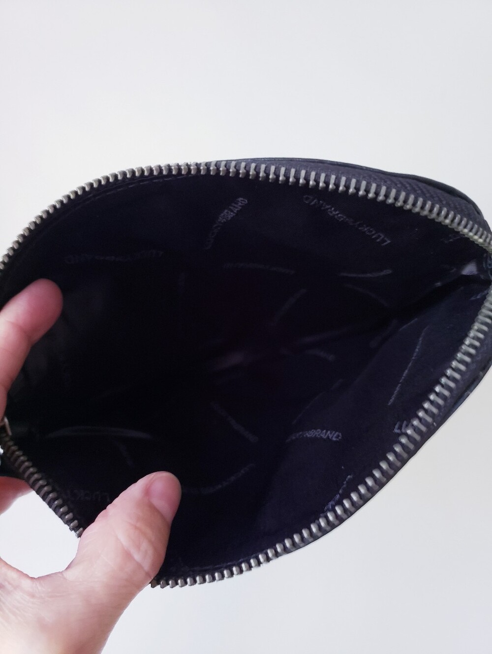 Vintage Lucky Brand Black Leather Pouch - Picture 7 of 10